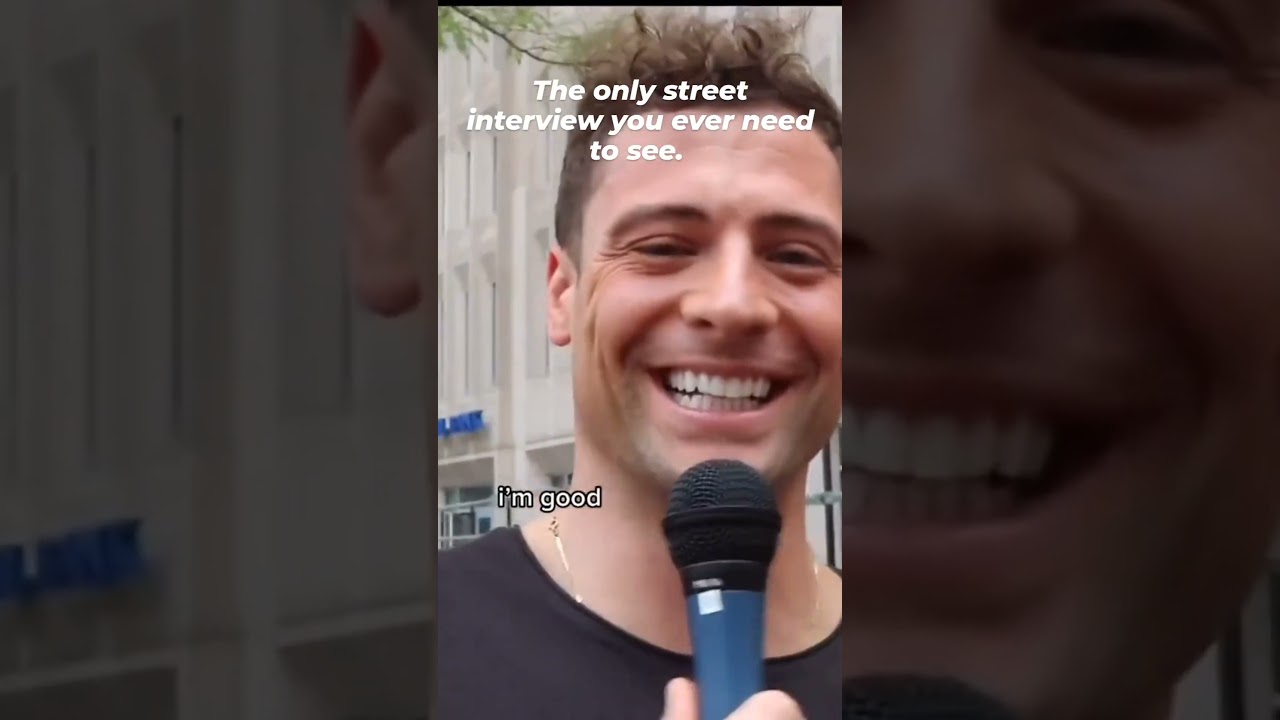 Round 2- 🤣 High on Weed Guy's Hilarious Street Interview! 🌿🤪 #funny #forlaughs #toofunny #shorts