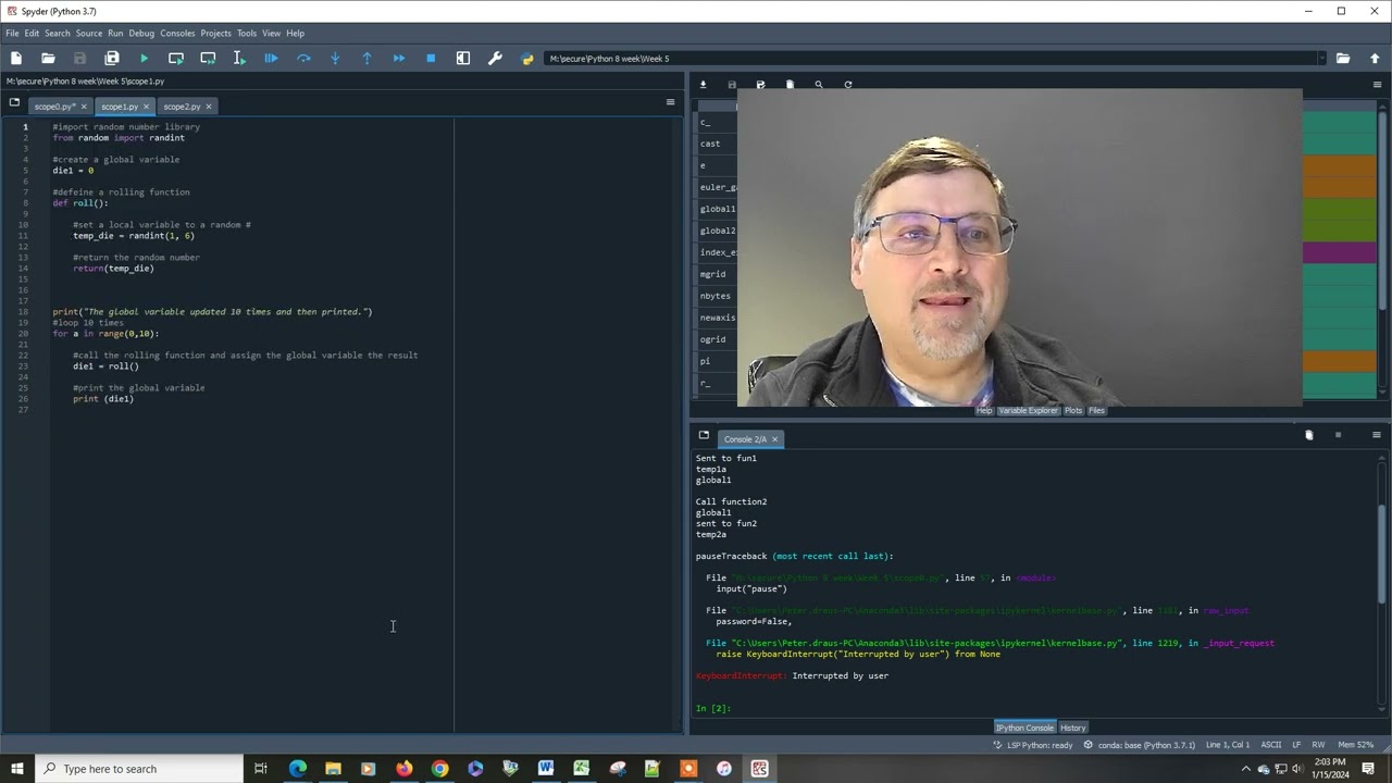 Variable scope in Python