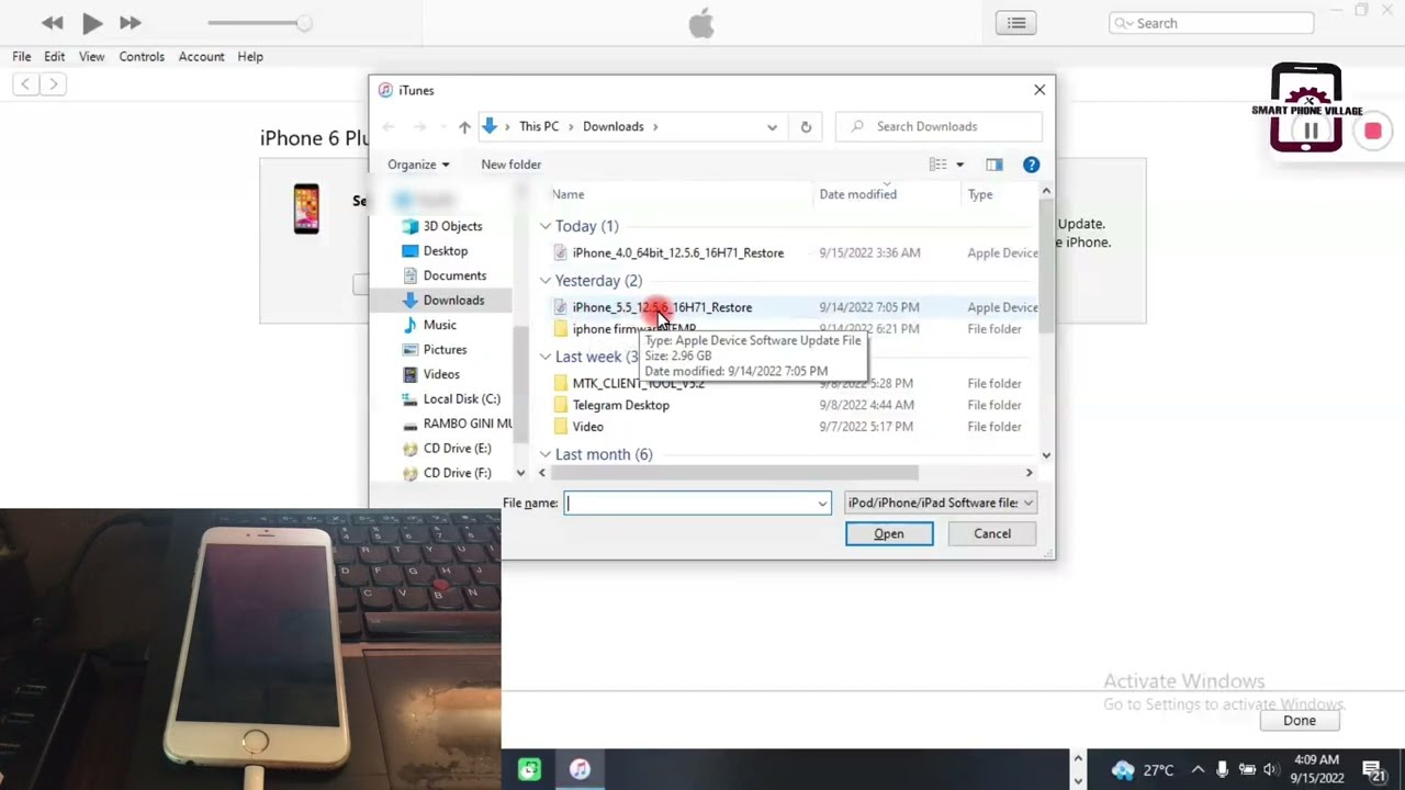 How to import ipsw firmware into iTunes 2025 | windows tutorial | IPhone Restore Factory reset up✅