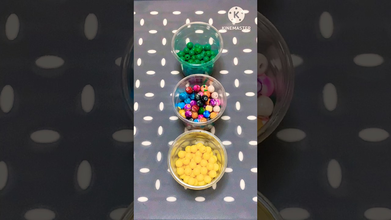 Colourful Beads Pouring Short Video 📿😊 