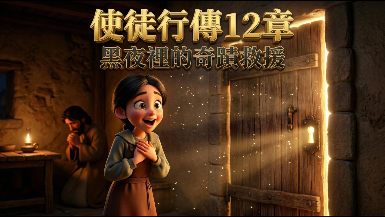 黑夜裡的奇蹟救援｜在最絕望時，上帝早已聽見你的聲音｜使徒行傳第12章｜Bible Stories Alive 聖經故事屋