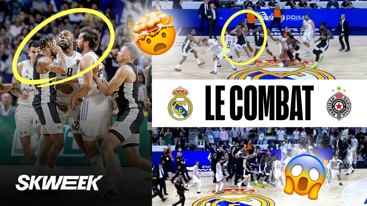 &Eacute;change de coups &agrave; Madrid entre le Real et le Partizan !