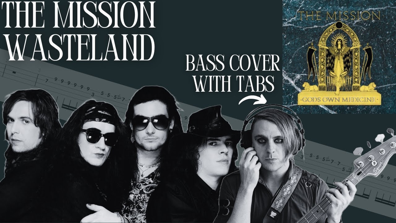 The Mission - Wasteland Bass Cover (with tabs)