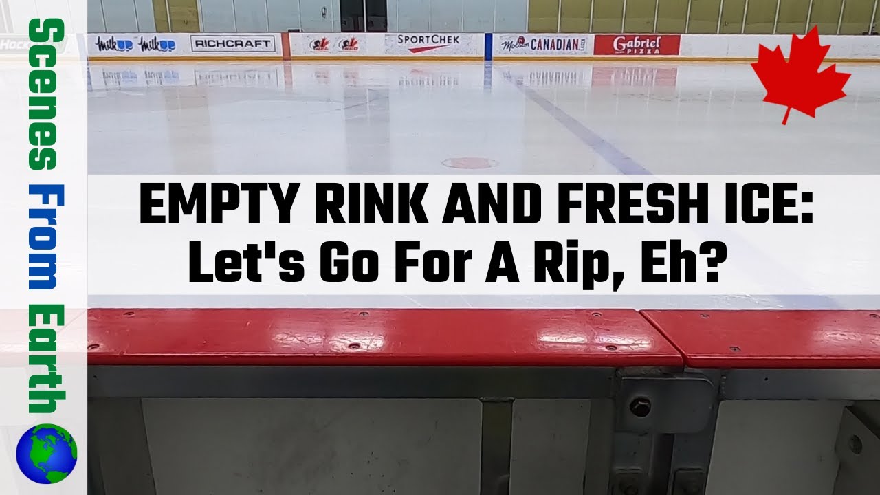 Skating An Empty Rink And Fresh Ice: Let's Go For A Quick Rip (ASMR Sound)