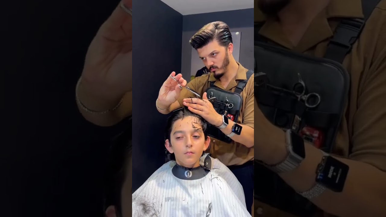 How to spin the scissors ✂️💯 # asmr 💈 haircut#viralvideo #hairstyle