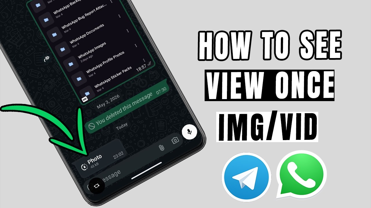 See View Once Images / Videos Again on WhatsApp & Telegram