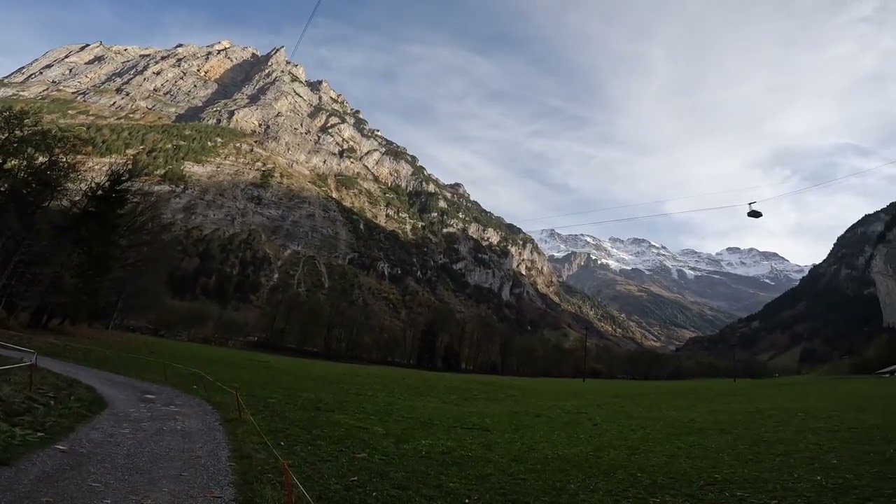 Autumn walk in Lauterbrunnen, Switzerland