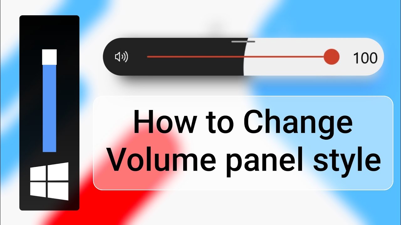 How to Change Volume panel style in windows  | NH Soft