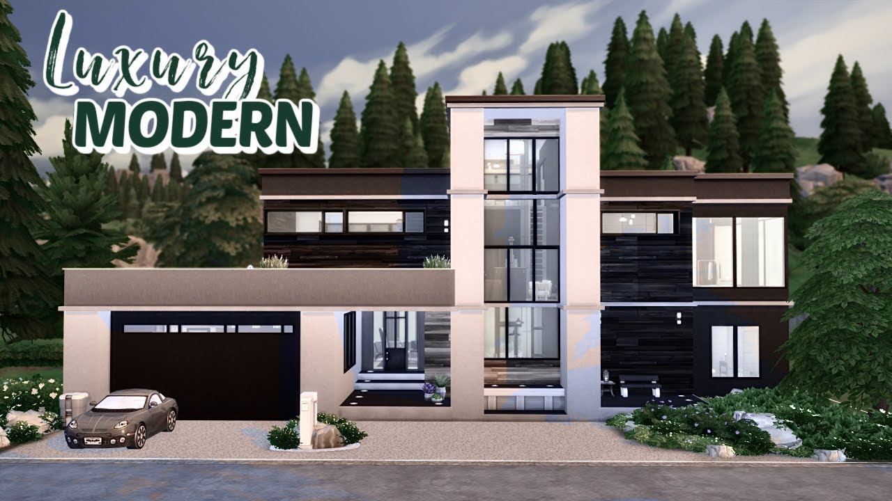 MODERN SECLUDED ESTATE | The Sims 4 Speed Build | No CC