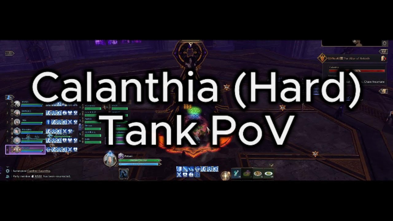 Calanthia (Hard) | Alt Tank PoV | Throne and Liberty