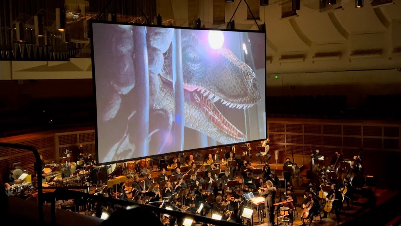 Jurassic Park in Concert Part 4: High-Wire Stunts/Raptors in The Shed • John Williams