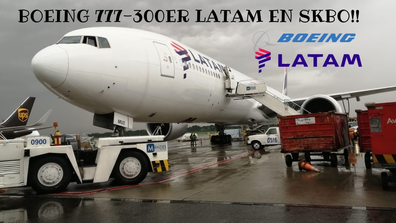 BOEING 777-300(ER) LATAM AIRLINES EN EL AEROPUERTO ELDORADO // 777-300ER CARGO!