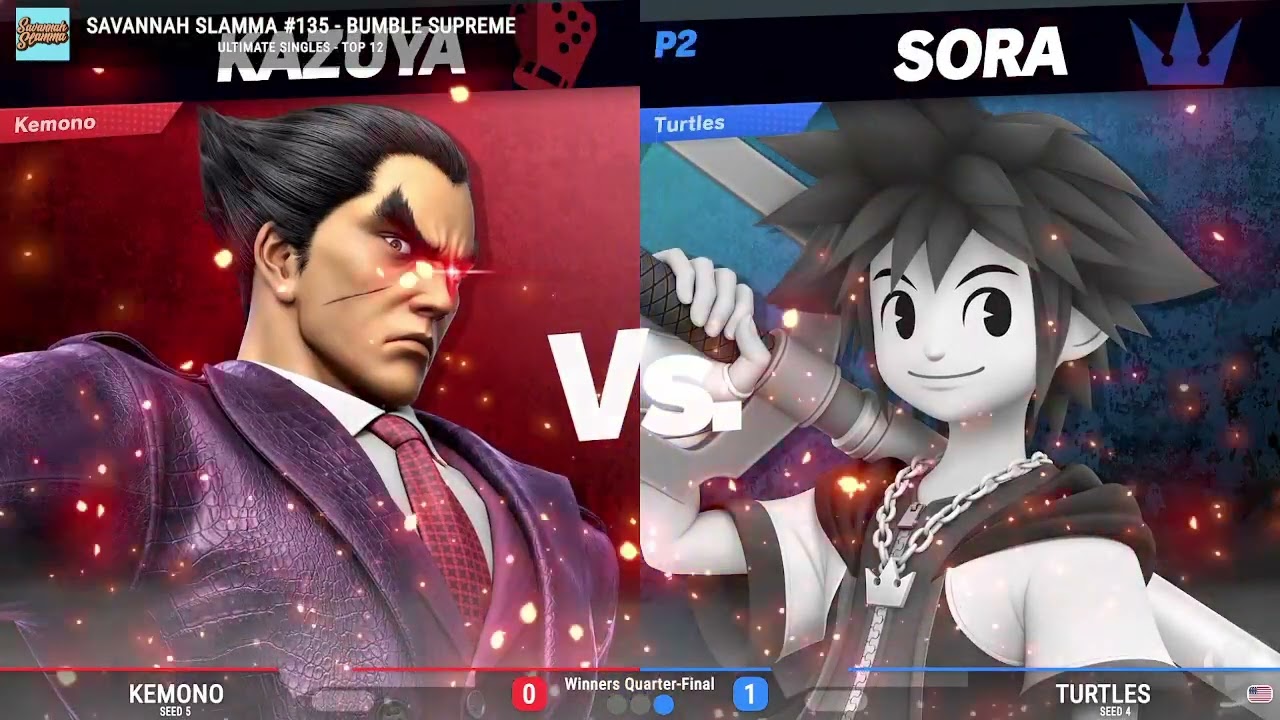 Savannah Slamma 135 WINNERS QUARTERS - Kemono (Kazuya) vs. Turtles (Sora)