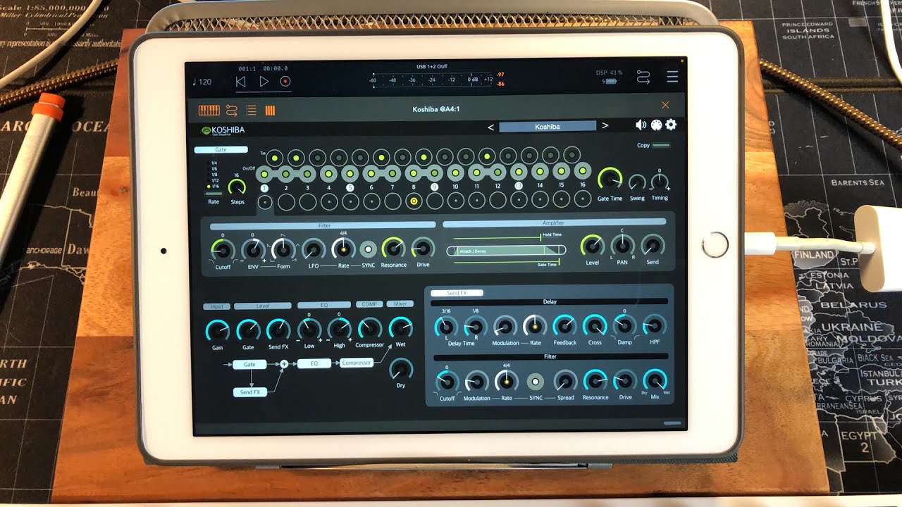 Koshiba - AUv3 Gate Sequencer by iceWorks - Live iPad Demo