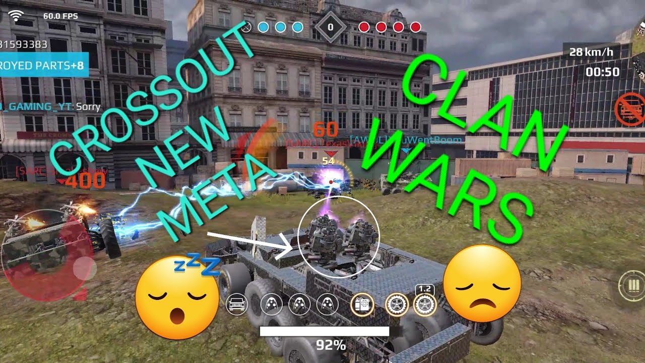 Crossout Mobile New Meta Is So Boring - Clan Wars AWOL - Gameplay