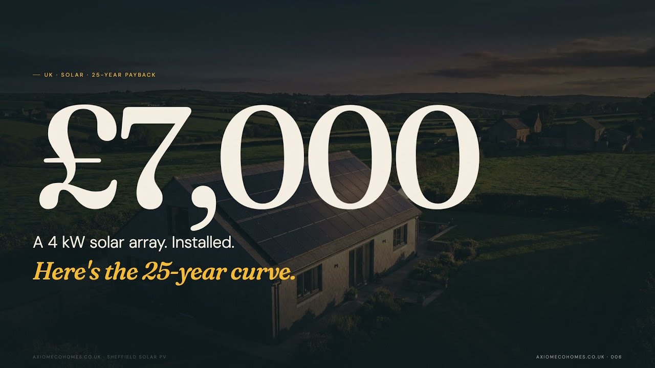 Solar Payback in the UK &mdash; The Real 25-Year Curve (&pound;7k &rarr; &pound;11k profit)
