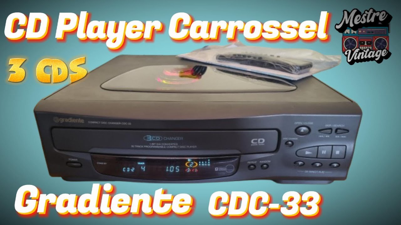 CD Player Gradiente CDC 33 Restauração e Apresentacao SN MV0006 - A venda