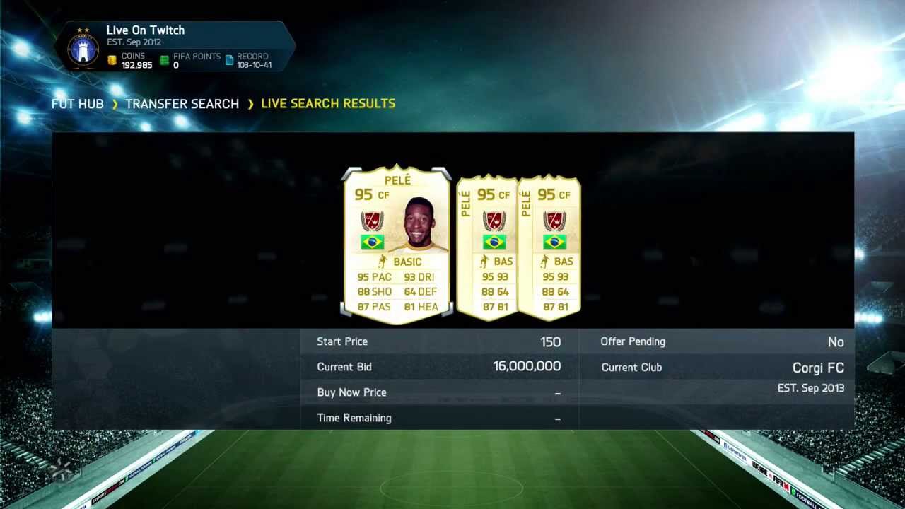 Why there is a PELE on the FIFA Ultimate Team Market
