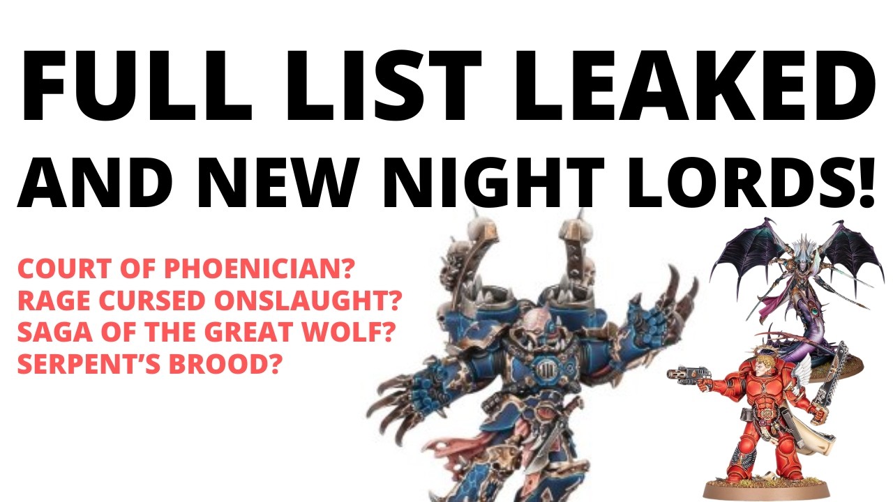 Full List of 40K Grotmas Detachments Leaked + Night Lords BUFFED!