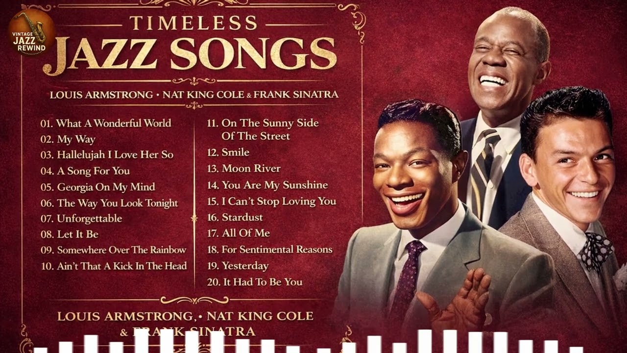 Louis Armstrong, Nat King Cole & Frank Sinatra : Best Old Songs 50's 60's 70's