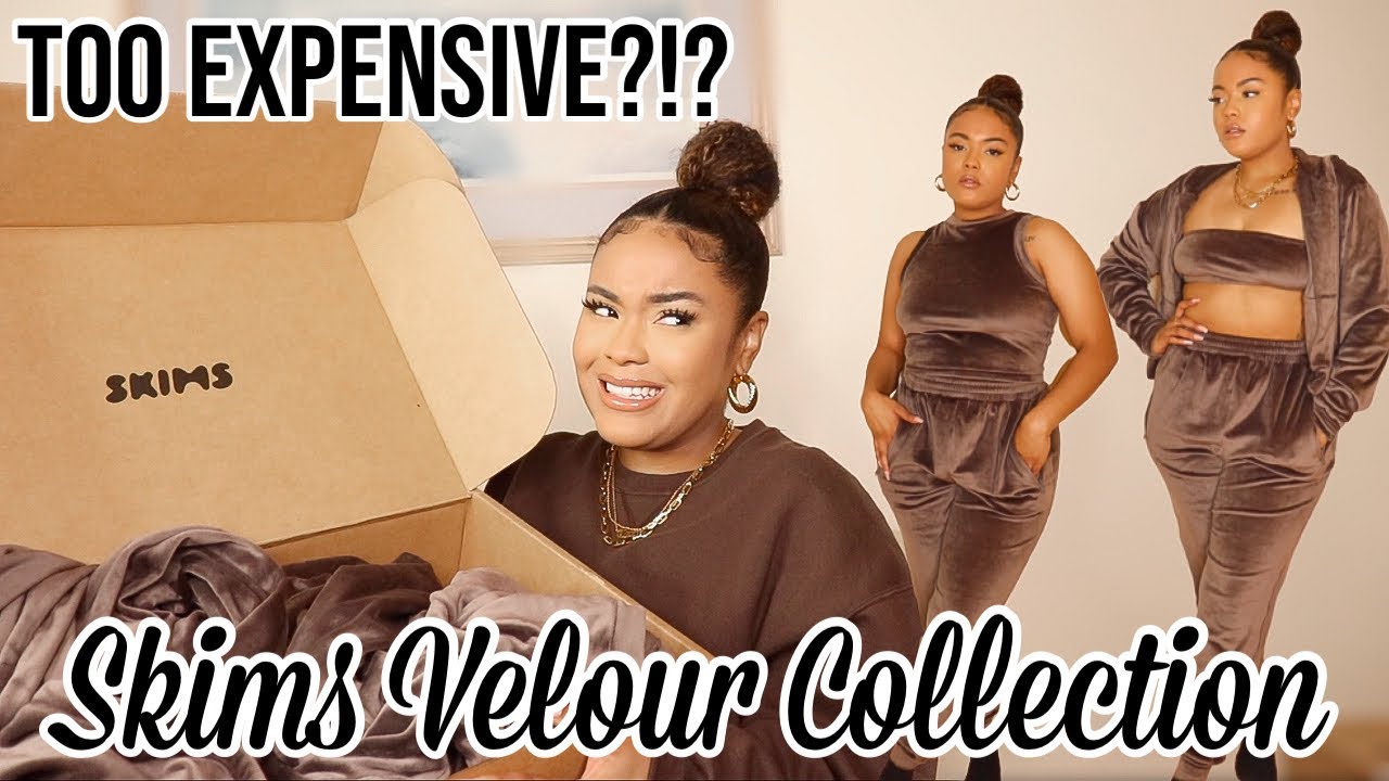 SKIMS VELOUR COLLECTION TRY ON & REVIEW (IS SKIMS WORTH THE MONEY?) | SHALYNN