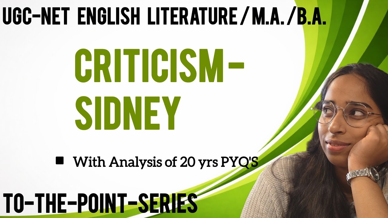 Sidney |Criticism | UGC NET #english #ugcnetenglish #englishliterature  @Bibliophilesneha