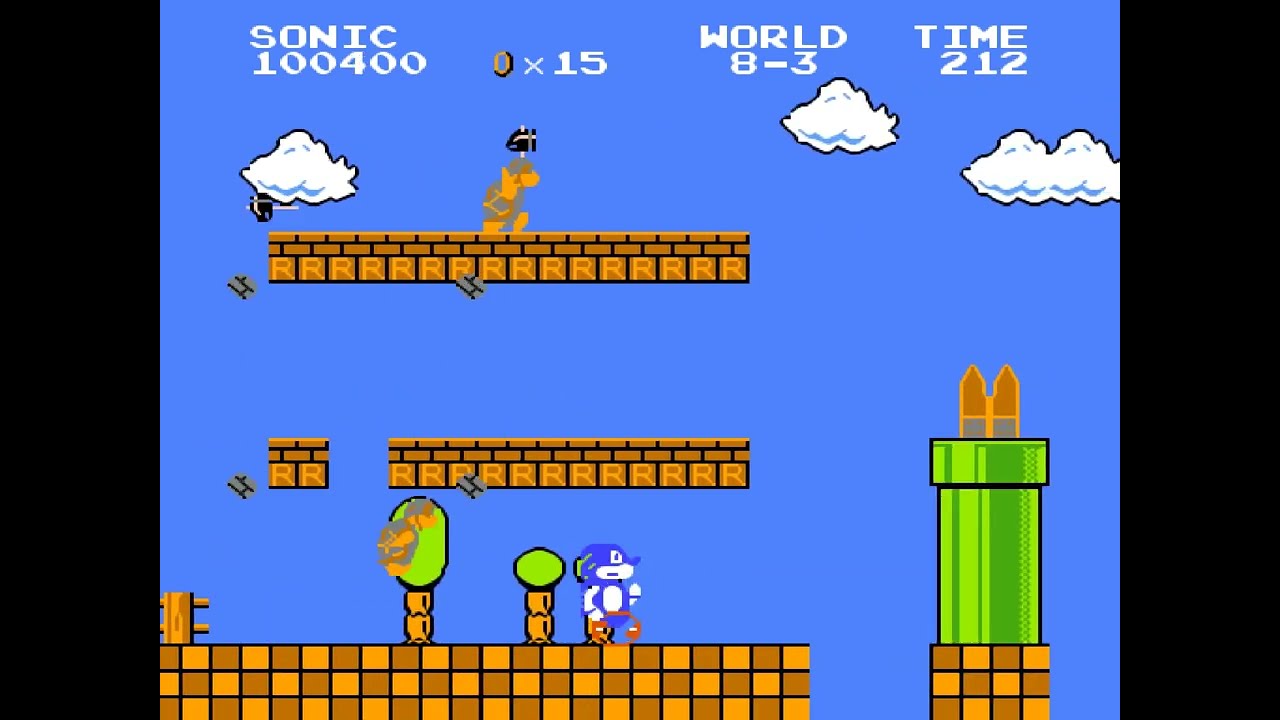 Sonic Bros NES SMB Hack