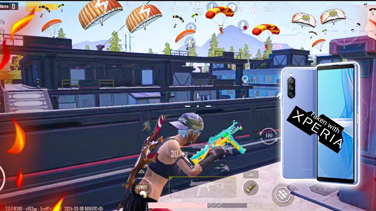 OMG 😳 All plyers landed in hotdrop 🥵 | 4k+60fps | Sony Xperia 5 hotdrop test 2024 | 
