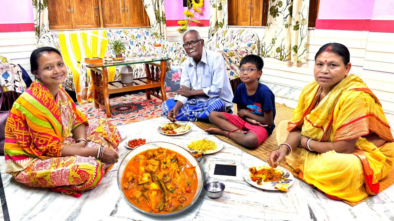 ​পাহাড়ে যাওয়ার খুশিতে বাড়িতে শ্বশুর মশাই-শাশুড়ি মা এল | রাতের মেনুতে স্পেশাল চিকেন কারি রান্না করলাম