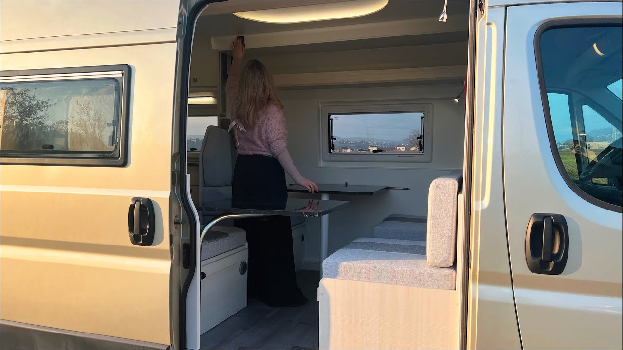Fiat Ducato L4H3 - camperizzazione con letto regolabile