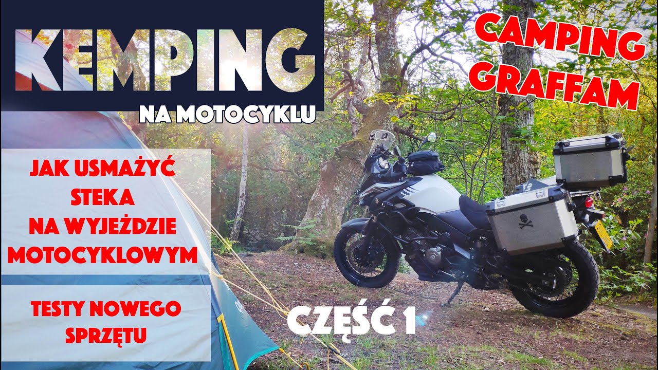 Motocyklem na Kemping solo -   jak usmażyć steka.
