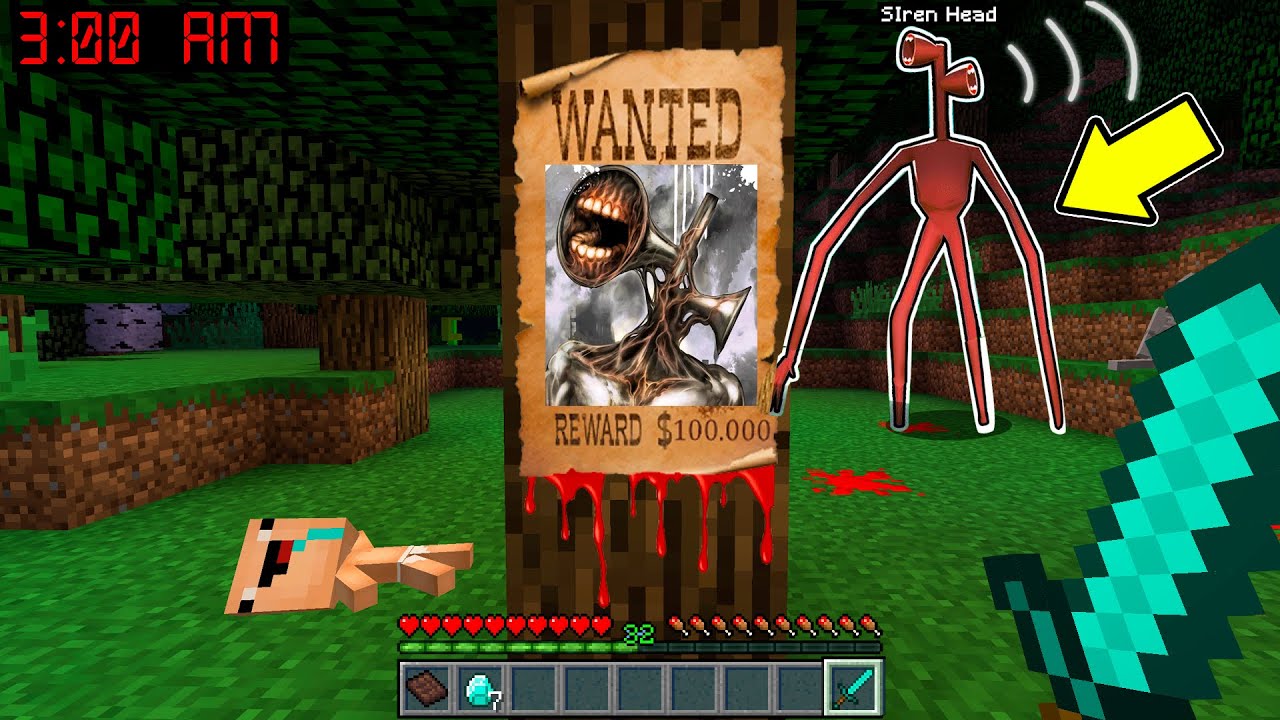 &iexcl;BEBE NOBSI Y BEBE NOOB ENCUENTRAN A SIREN HEAD EN EL BOSQUE A LAS 3 AM 😱😭MINECRAFT NOOB VS PRO!