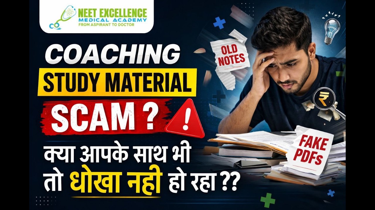 Coaching classes study material scam