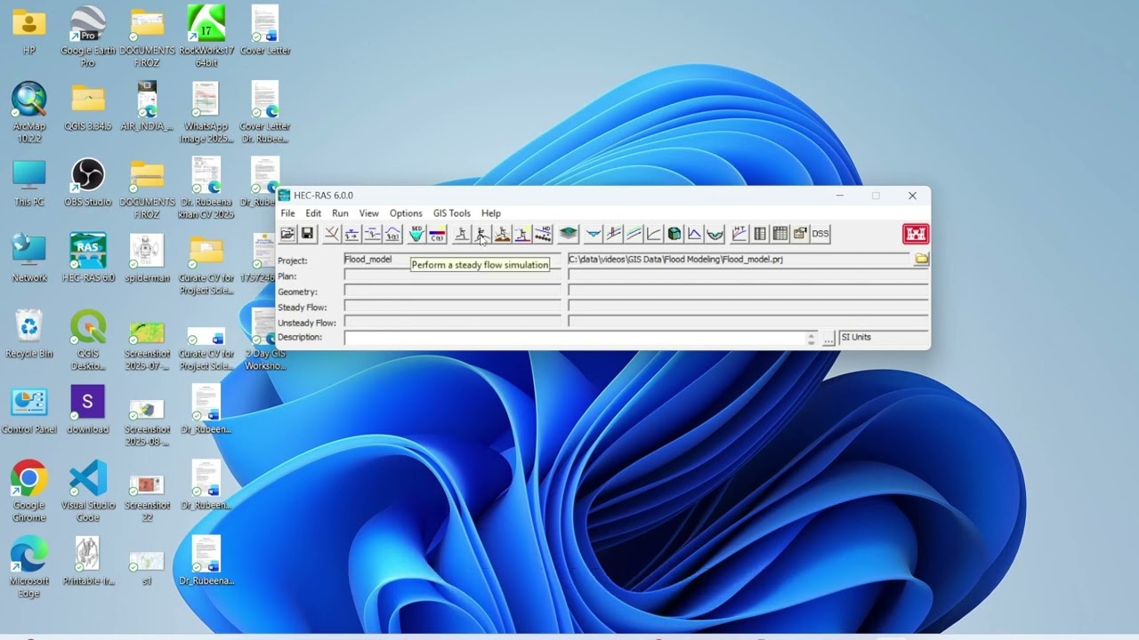 How to Create a New HEC-RAS Project and Set Projection (Step-by-Step Tutorial)- Part 1