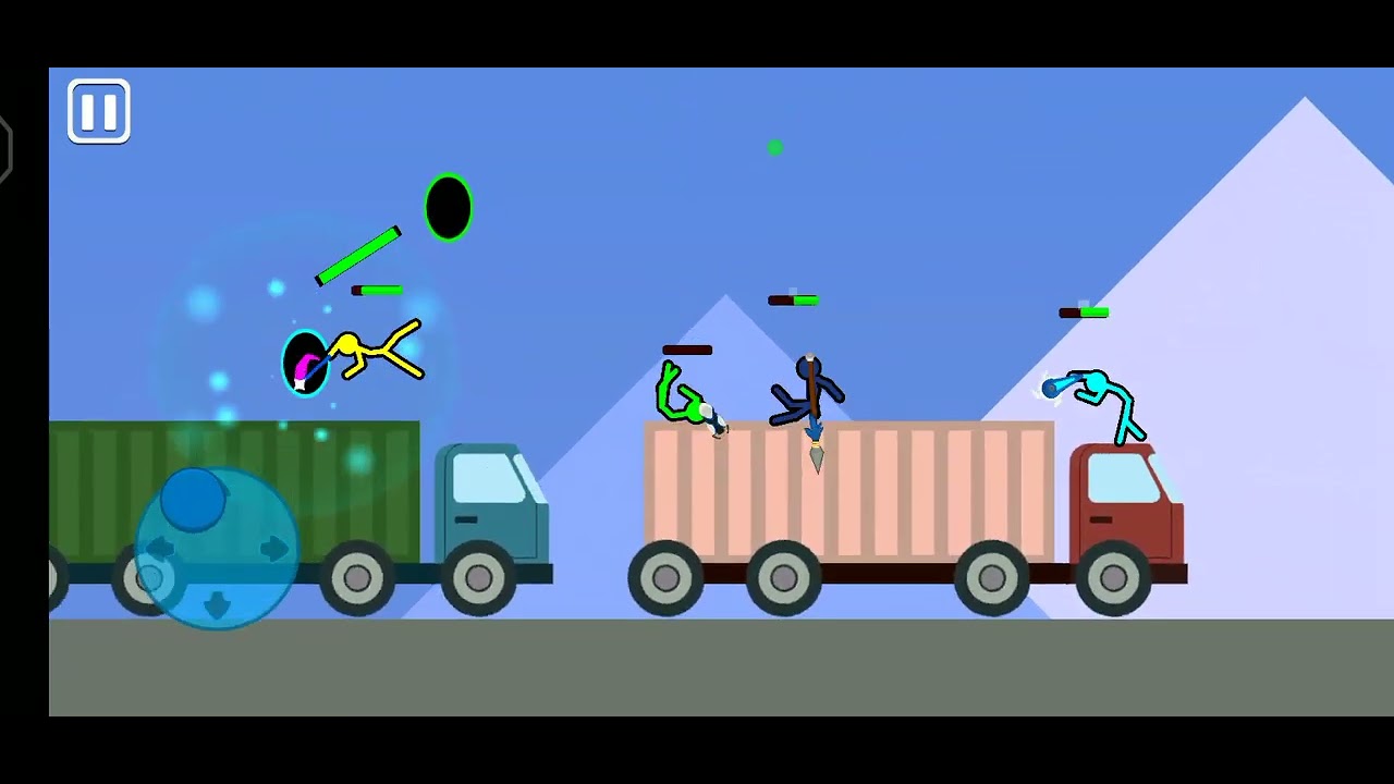 Playing stickman game with these computer bots in hard mode