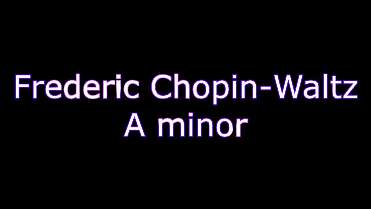 Frederic Chopin : Waltz in A minor | Metal Cover |