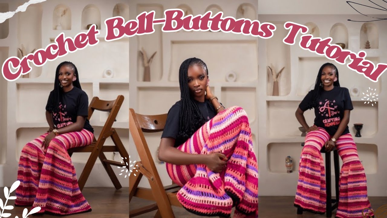 How to Crochet a Flared Bell-Bottom Palazzo Trousers PT 1 | Step by Step Tutorial
