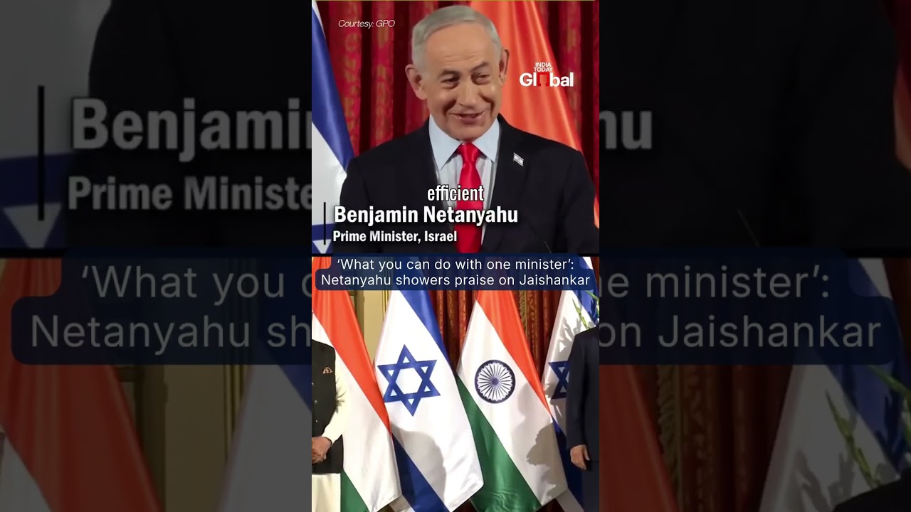 Netanyahu Praises Modi Government, praises Jaishankar during high level talks | #shorts