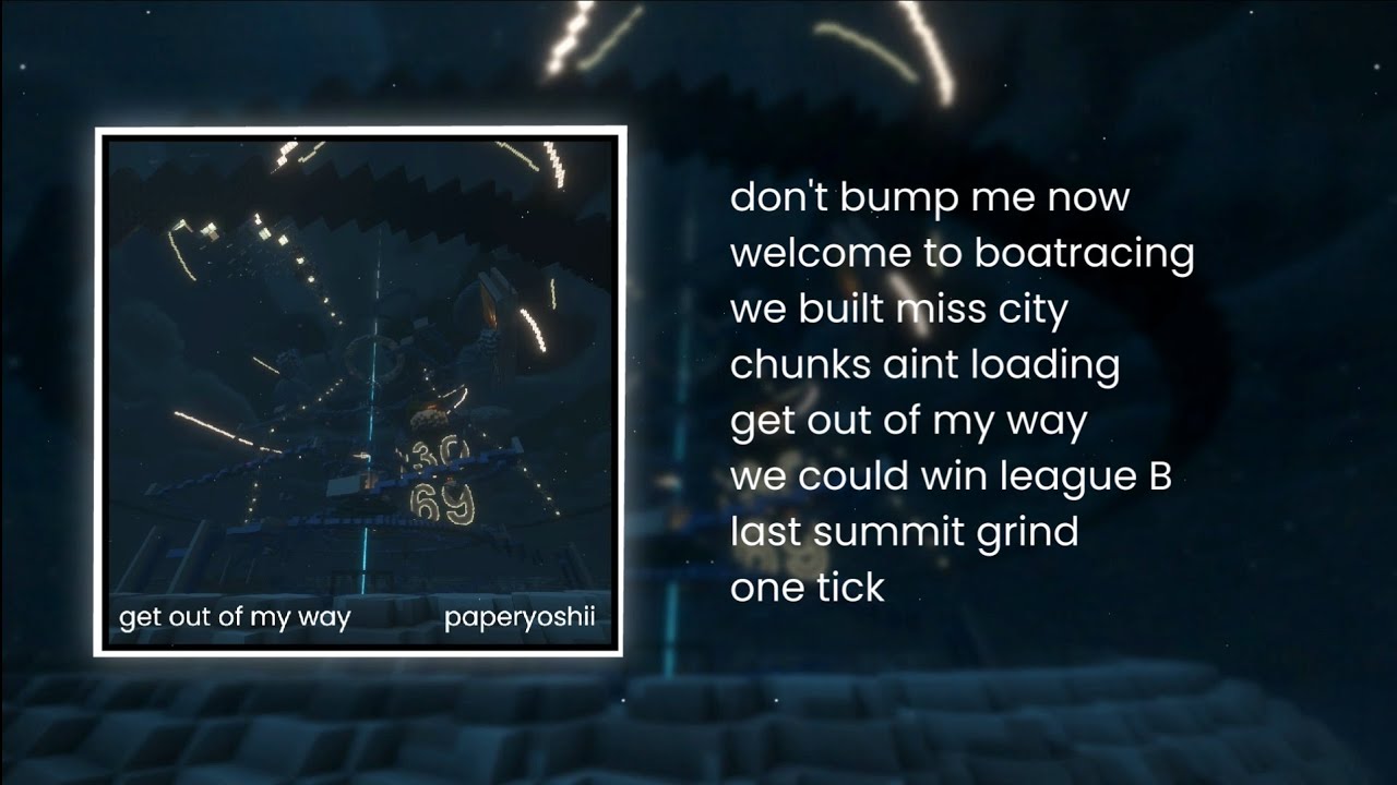 get out of my way - a boatracing album
