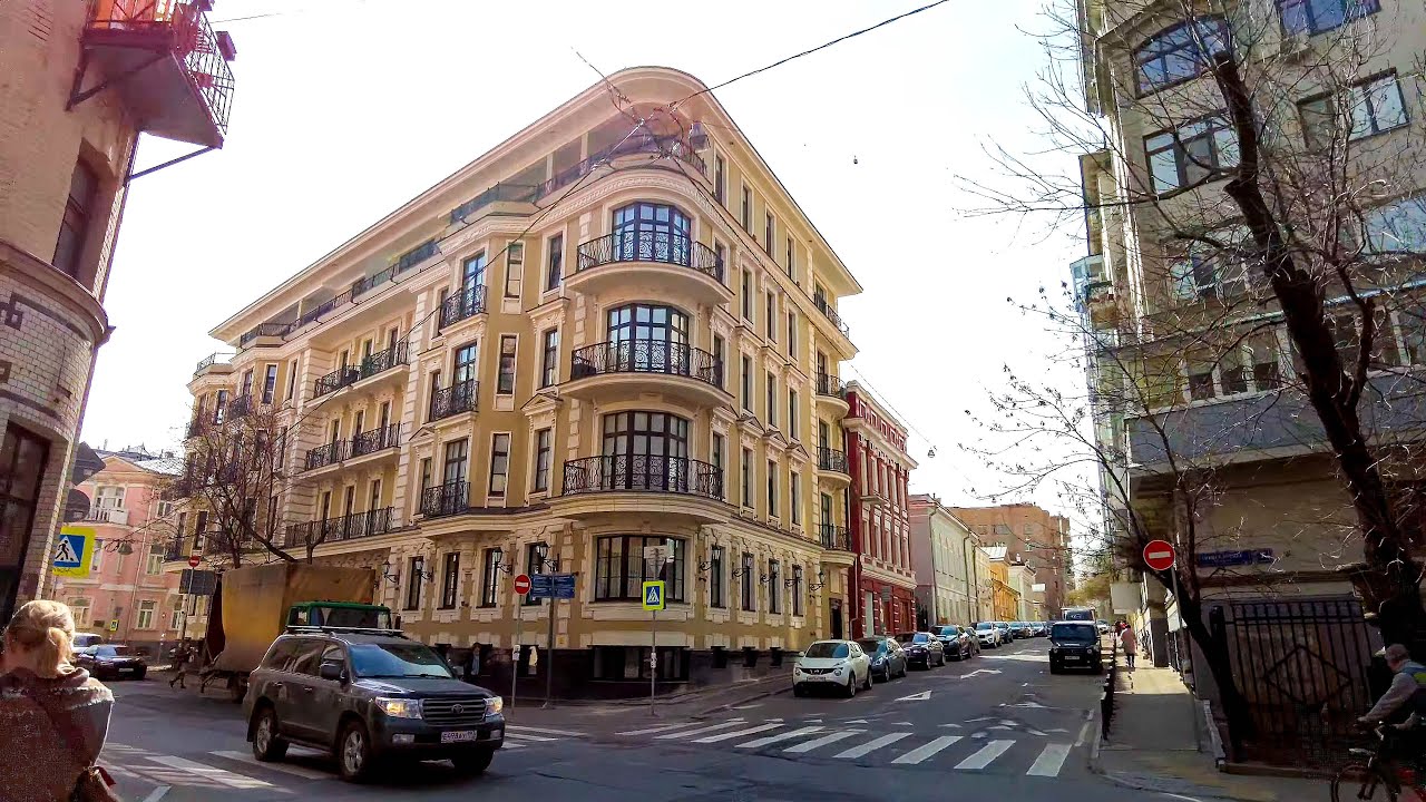 ⁴ᴷ⁶⁰ Прогулка по Москве: метро Арбатская, ул. Арбат, Большой Афанасьевский пер, метро Кропоткинская