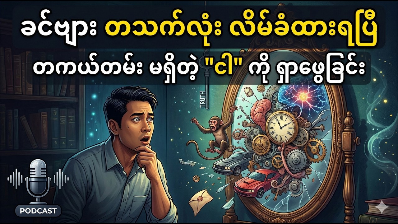ခင်ဗျား တသက်လုံး လိမ်ခံထားရပြီ  #အမှန်တရား #အတ္တ #အနတ္တ #ဘဝသင်ခန်းစာ #စိတ်ခွန်အား #vipassana