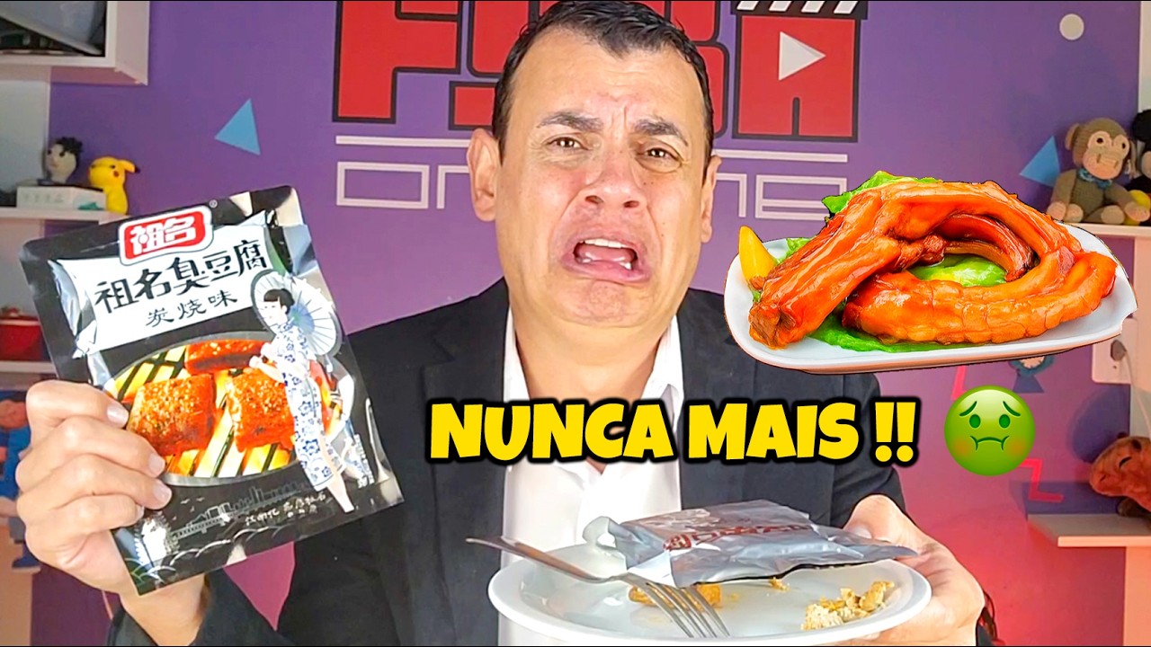 Experimentei Comidas EXÓTICAS da China e Me ARREPENDI! 🤢 (Tofu Podre, Pé de Pato e Mais!)