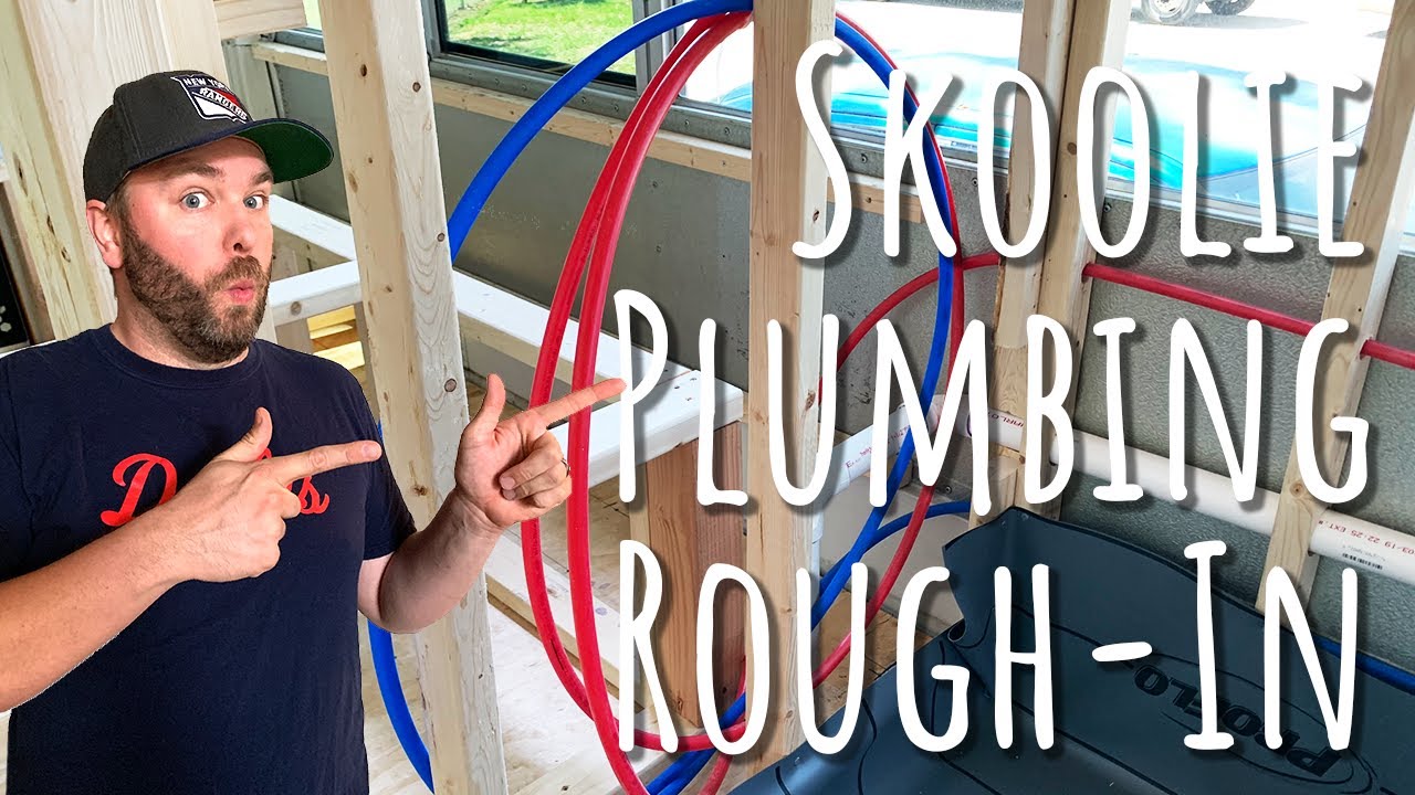 Skoolie Plumbing Rough-in (Skoolie Bathroom) || 2020 Bus Conversion - Ep. 07