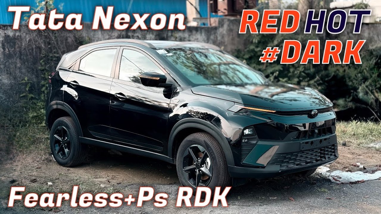 YouTube मै पहली बार 🤩Tata Nexon red dark edition | Tata Nexon fearless+PS RDK | Nexon fearless RDK 