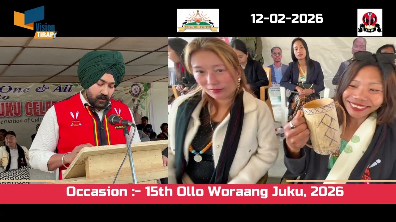 ADC Khonsa Namneet Singh, IAS addressing the gathering during 15th Ollo Woraang Juku at Lazu