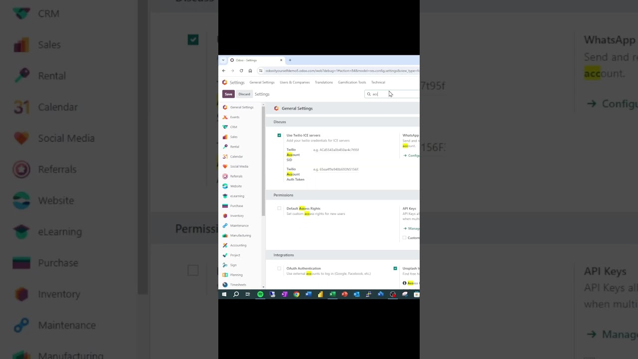 Set Default User Access in ODOO