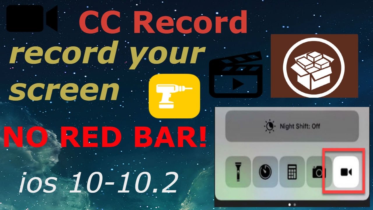 how to Record Your screen from control center/New CCRecord for ios/ Screen Recorder /Jailbreak Tweak