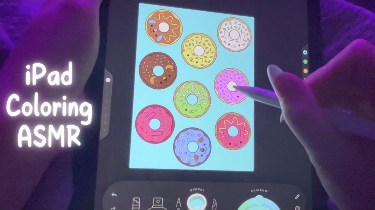 ASMR | iPad Coloring & Whispering