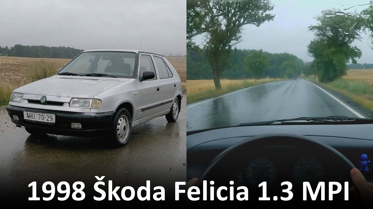 POV | Škoda Felicia 1.3 MPI | jízda v obci, mimo obec | 4K