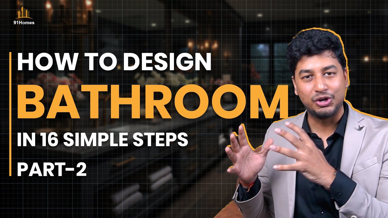 How to design BATHROOM in 16 simple steps. From start to completition in Hindi. PART 2
